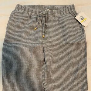 Ellen Tracy wide leg Linen pants